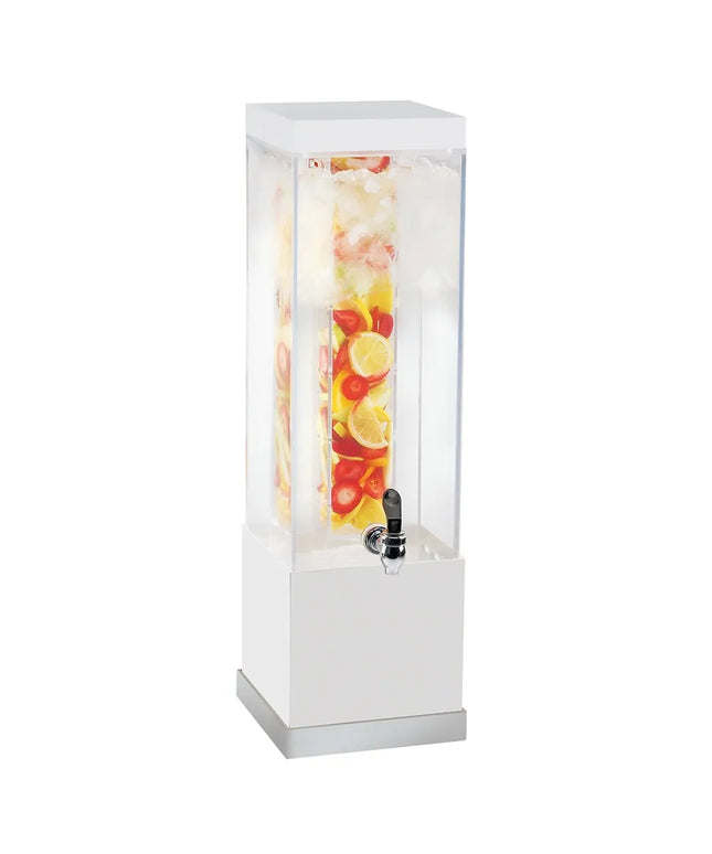 Bình Đựng Nước Cal-Mil 3002-3INF-55 11.4 lít Bình Nhựa, Đế Trắng/Inox, Ống Lọc Trái Cây
