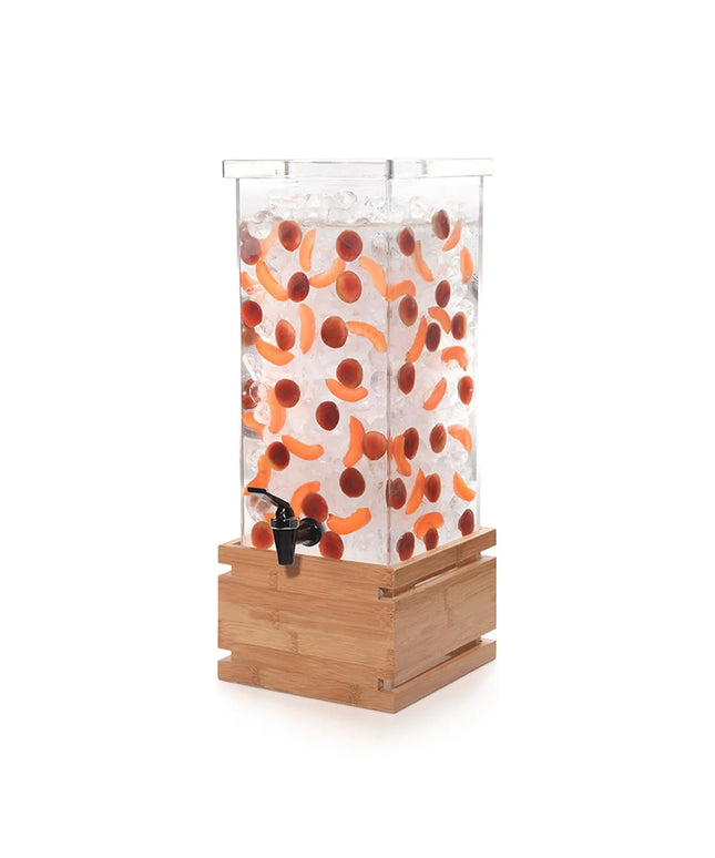 Bình Đựng Nước Rosseto LD131 15.1 lít Bình Nhựa, Đế Tre, Giỏ Đá