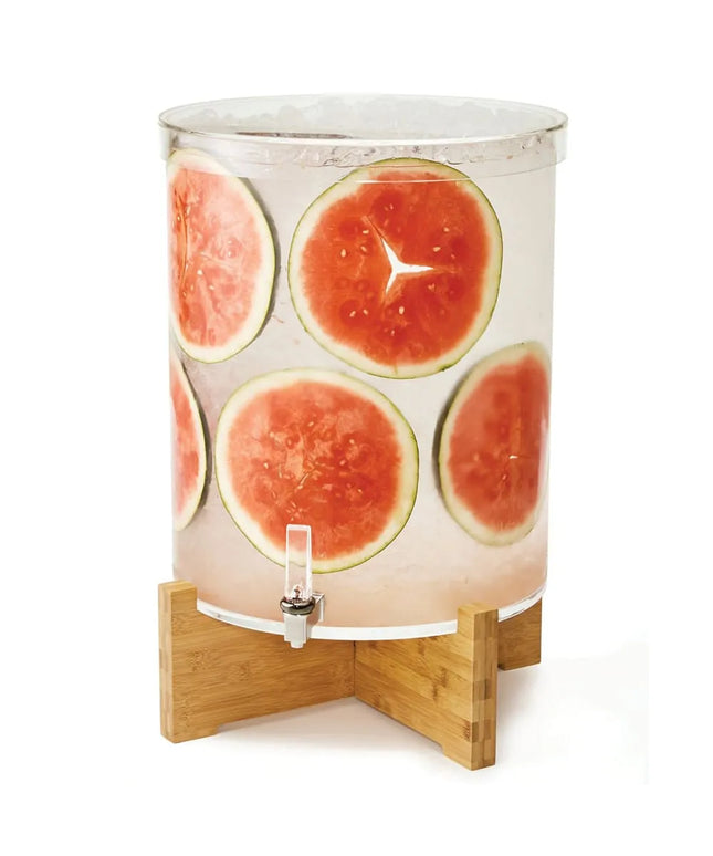 Bình Đựng Nước Rosseto LD178 53 lít - Thân Nhựa, Đế Tre