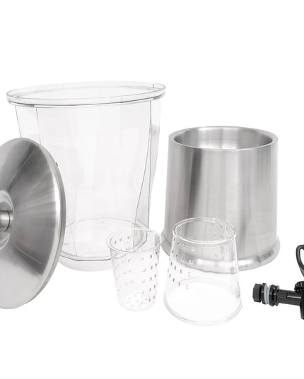 Bình Đựng Nước Service Ideas CBDRT3SS 11.4 lít Có Ống Lọc & Ống Đá - Đế Inox