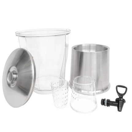 Bình Đựng Nước Service Ideas CBDRT3SS 11.4 lít Có Ống Lọc & Ống Đá - Đế Inox