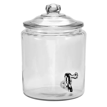 Bình Đựng Nước Thủy Tinh Anchor Hocking Heritage Hill 93339AHG17 Tròn 7.6 lít - Trong Suốt