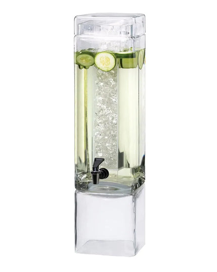 Bình Đựng Nước Thủy Tinh Cal-Mil 1112-3 Vuông 11.4 lít Ngăn Đá - Trong Suốt