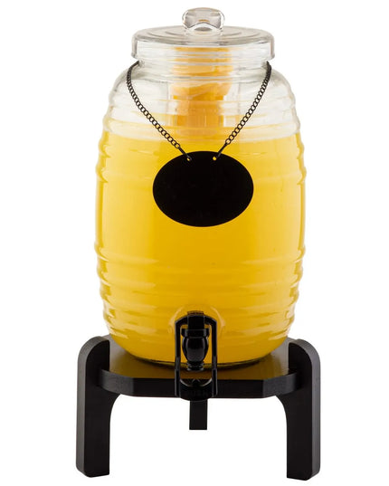 Bình Đựng Nước Thủy Tinh Cal-Mil Tablecraft BDG1000 Beehive™ Tròn 9.5 lít Kèm Infuser - Trong Suốt