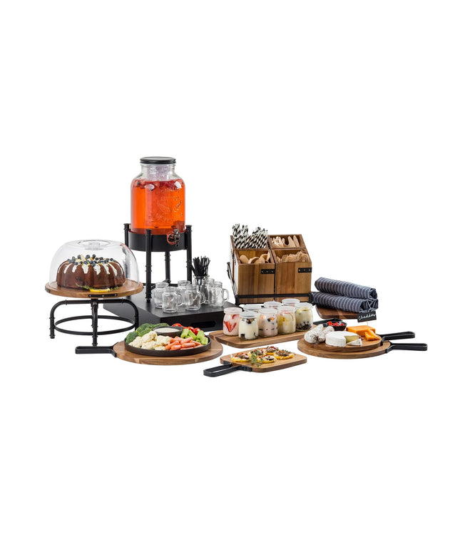 Bình Đựng Nước Thủy Tinh Tablecraft 10090 Industrial Collection™ Tròn 7.6 lít Kèm Lõi Đá & Infuser - Trong Suốt