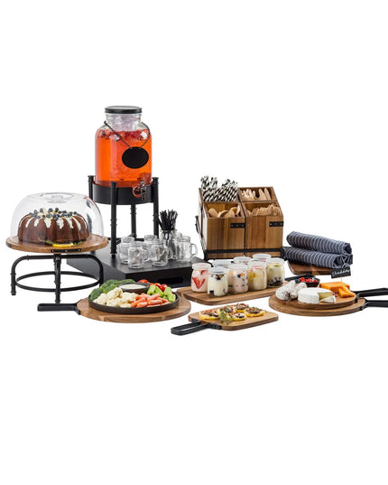 Bình Đựng Nước Thủy Tinh Tablecraft 10090 Industrial Collection™ Tròn 7.6 lít Kèm Lõi Đá & Infuser - Trong Suốt