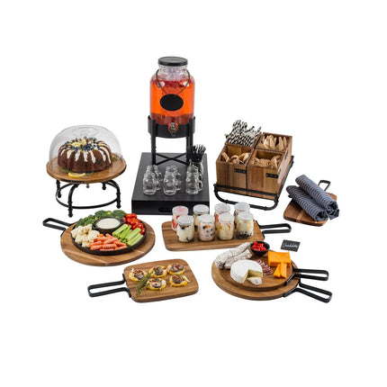 Bình Đựng Nước Thủy Tinh Tablecraft 10090 Industrial Collection™ Tròn 7.6 lít Kèm Lõi Đá & Infuser - Trong Suốt