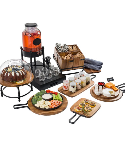 Bình Đựng Nước Thủy Tinh Tablecraft 10090 Industrial Collection™ Tròn 7.6 lít Kèm Lõi Đá & Infuser - Trong Suốt