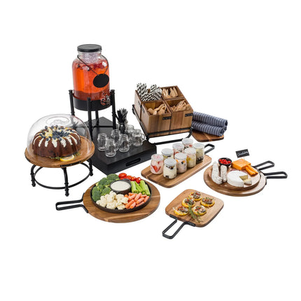 Bình Đựng Nước Thủy Tinh Tablecraft 10090 Industrial Collection™ Tròn 7.6 lít Kèm Lõi Đá & Infuser - Trong Suốt
