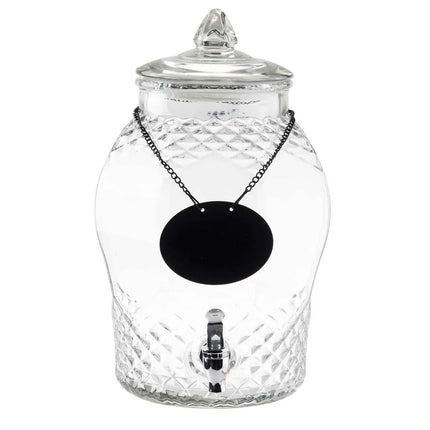 Bình Đựng Nước Thủy Tinh Tablecraft 10699 Tròn 7.6 lít - Trong Suốt