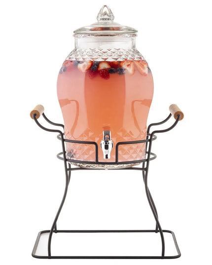 Bình Đựng Nước Thủy Tinh Tablecraft 10699 Tròn 7.6 lít - Trong Suốt