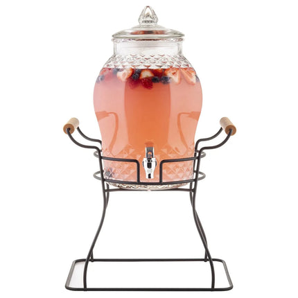 Bình Đựng Nước Thủy Tinh Tablecraft 10699 Tròn 7.6 lít - Trong Suốt