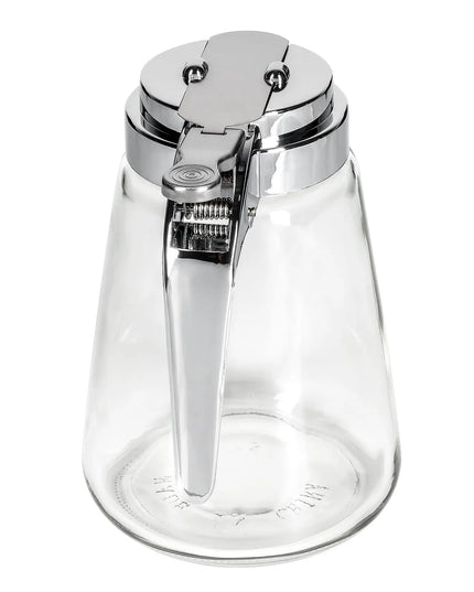 Bình Đựng Siro Chống Nhỏ Giọt Tablecraft 1371CP Trụ Tròn 355 ml - Thủy Tinh, Nắp ABS Mạ Chrome
