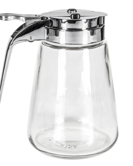 Bình Đựng Siro Chống Nhỏ Giọt Tablecraft 1371CP Trụ Tròn 355 ml - Thủy Tinh, Nắp ABS Mạ Chrome