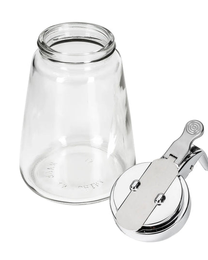 Bình Đựng Siro Chống Nhỏ Giọt Tablecraft 1371CP Trụ Tròn 355 ml - Thủy Tinh, Nắp ABS Mạ Chrome