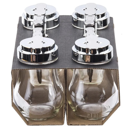 Bình Đựng Siro Chống Nhỏ Giọt Tablecraft C406-4 Cash & Carry Giọt Nước 177 ml - Thủy Tinh, Nắp Mạ Chrome