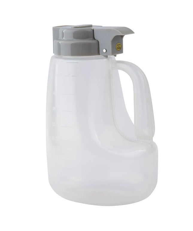 Bình Đựng Siro Chống Nhỏ Giọt Tablecraft PP48G Option™ Tròn 1.4 l - Nhựa Polypropylene, Nắp Nhựa Xám