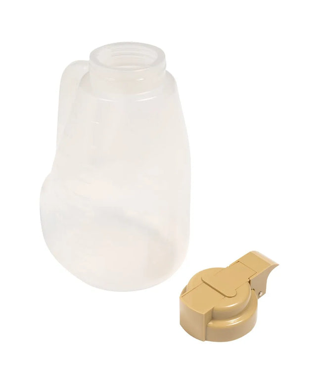 Bình Đựng Siro Chống Nhỏ Giọt Tablecraft PP64BE Option™ Tròn 1.9 l - Nhựa Polypropylene, Nắp Nhựa Beige