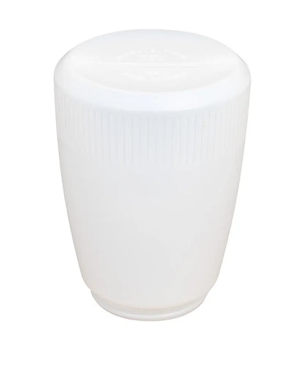 Bình Đựng Siro Chống Nhỏ Giọt Vollrath 632-02 Dripcut® Cafe Color Trụ Tròn 946 ml - Nhựa Polyethylene Trắng, Nắp Nhựa Đỏ