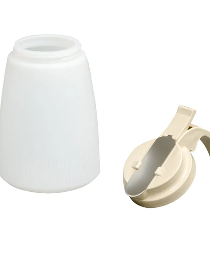 Bình Đựng Siro Chống Nhỏ Giọt Vollrath 632-18 Dripcut® Cafe Color Trụ Tròn 946 ml - Nhựa Polyethylene Trắng, Nắp Nhựa Almond