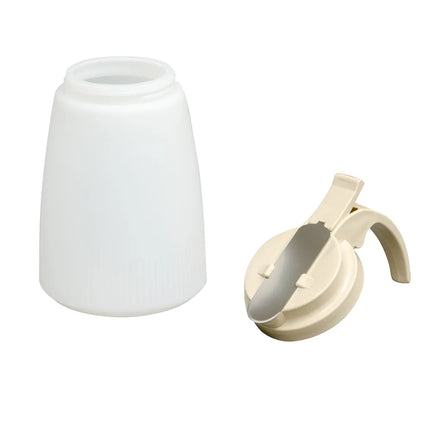 Bình Đựng Siro Chống Nhỏ Giọt Vollrath 632-18 Dripcut® Cafe Color Trụ Tròn 946 ml - Nhựa Polyethylene Trắng, Nắp Nhựa Almond