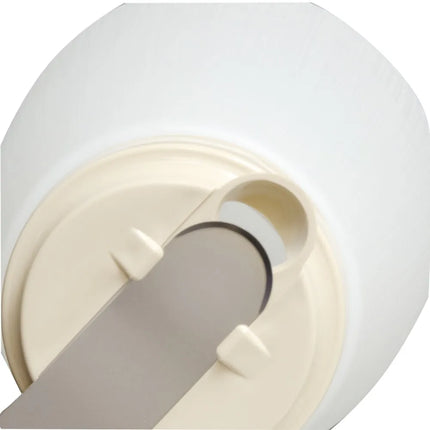 Bình Đựng Siro Chống Nhỏ Giọt Vollrath 632-18 Dripcut® Cafe Color Trụ Tròn 946 ml - Nhựa Polyethylene Trắng, Nắp Nhựa Almond