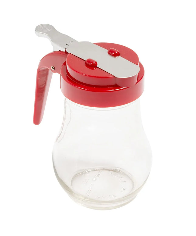 Bình Đựng Sốt Dạng Giọt Nước Tablecraft 406RE 177 ml - Thủy Tinh, Nắp ABS Đỏ