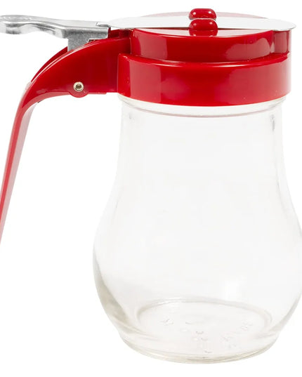 Bình Đựng Sốt Dạng Giọt Nước Tablecraft 406RE 177 ml - Thủy Tinh, Nắp ABS Đỏ