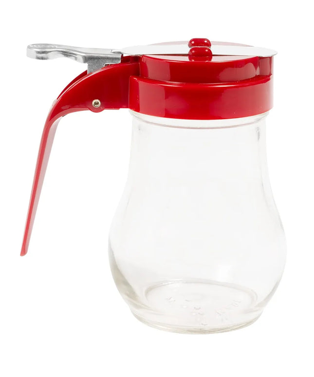 Bình Đựng Sốt Dạng Giọt Nước Tablecraft 406RE 177 ml - Thủy Tinh, Nắp ABS Đỏ