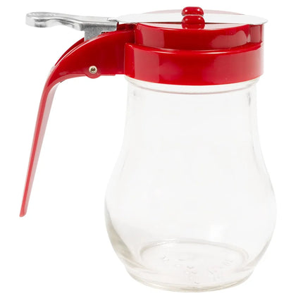Bình Đựng Sốt Dạng Giọt Nước Tablecraft 406RE 177 ml - Thủy Tinh, Nắp ABS Đỏ
