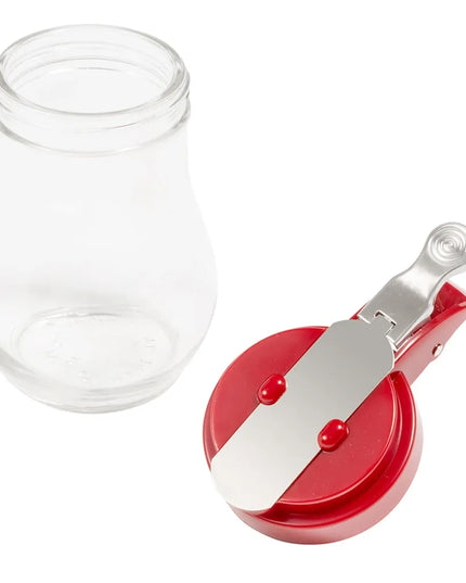 Bình Đựng Sốt Dạng Giọt Nước Tablecraft 406RE 177 ml - Thủy Tinh, Nắp ABS Đỏ