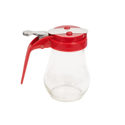 Bình Đựng Sốt Dạng Giọt Nước Vollrath 614-02 Dripcut® 414 ml - Thủy Tinh, Nắp Nhựa Đỏ