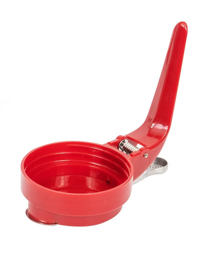 Bình Đựng Sốt Dạng Giọt Nước Vollrath 614-02 Dripcut® 414 ml - Thủy Tinh, Nắp Nhựa Đỏ