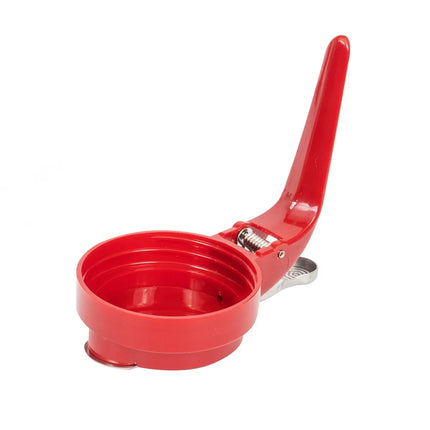 Bình Đựng Sốt Dạng Giọt Nước Vollrath 614-02 Dripcut® 414 ml - Thủy Tinh, Nắp Nhựa Đỏ