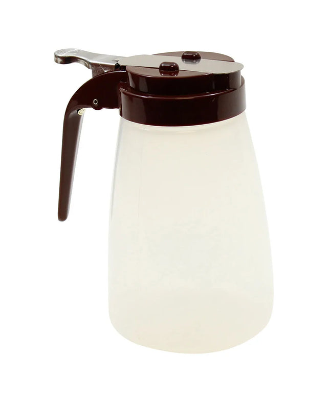Bình Đựng Sốt Dạng Trụ Tablecraft PP10B 296 ml - Nhựa Polypropylene, Nắp ABS Nâu