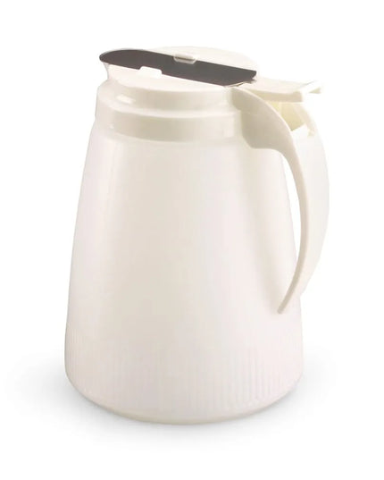 Bình Đựng Sốt Dạng Trụ Vollrath 632-05 Dripcut® Cafe Color 946 ml - Nhựa Polyethylene Trắng, Nắp Nhựa Trắng