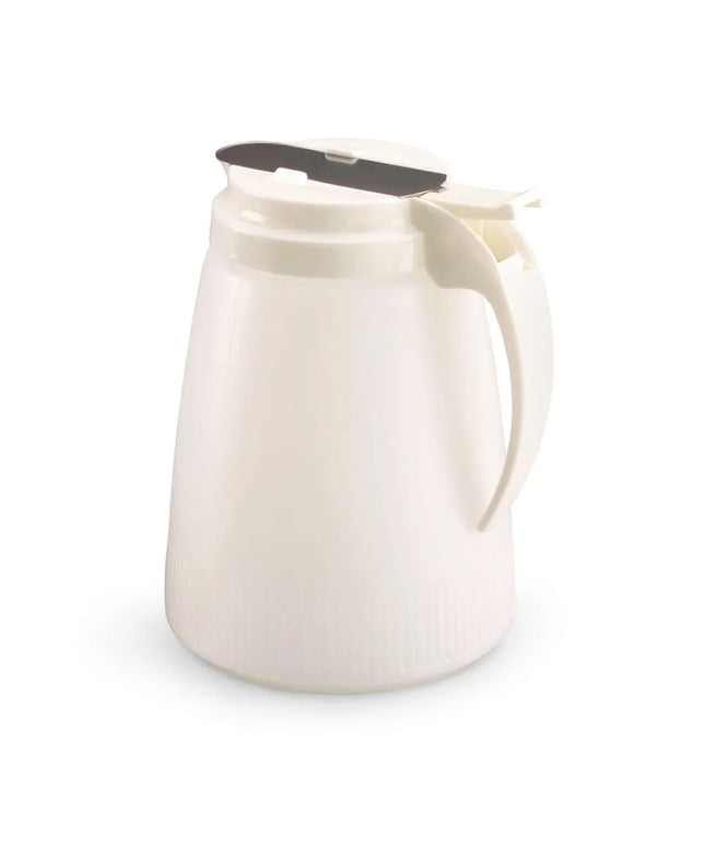 Bình Đựng Sốt Dạng Trụ Vollrath 632-05 Dripcut® Cafe Color 946 ml - Nhựa Polyethylene Trắng, Nắp Nhựa Trắng