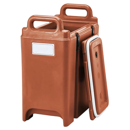 Bình Đựng Súp Giữ Nhiệt Camtainer® Cambro 350LCD402 12.5 lít Màu Đỏ Gạch