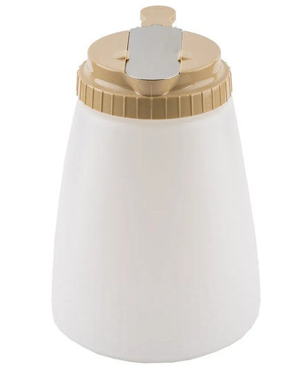 Bình Đựng Syrup Chống Nhỏ Giọt Đa Năng Tablecraft 748A Hình Trụ 1.4 l - Polyethylene Trắng, Nắp ABS Almond