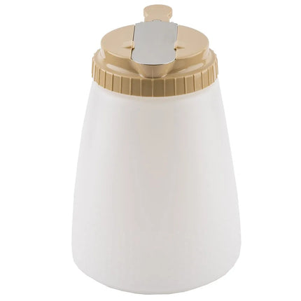 Bình Đựng Syrup Chống Nhỏ Giọt Đa Năng Tablecraft 748A Hình Trụ 1.4 l - Polyethylene Trắng, Nắp ABS Almond