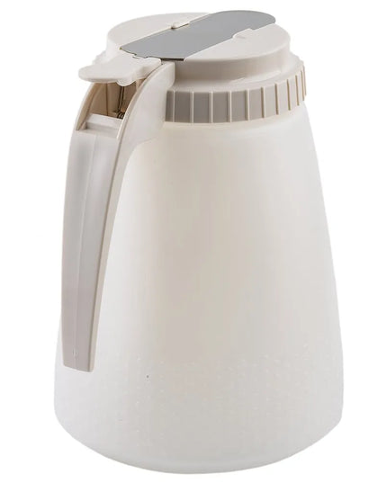 Bình Đựng Syrup Chống Nhỏ Giọt Đa Năng Tablecraft 748W Hình Trụ 1.4 l - Polyethylene Trắng, Nắp ABS Trắng