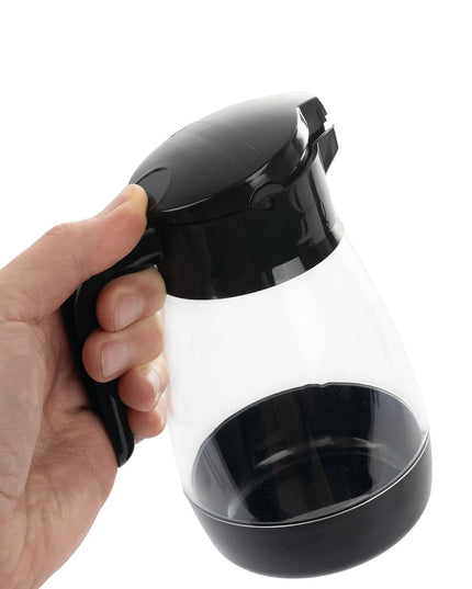 Bình Đựng Syrup Chống Nhỏ Giọt Service Ideas SY916BL Syrup Saver™ Hình Trụ 473 ml - Nhựa, Nắp Nhựa Đen