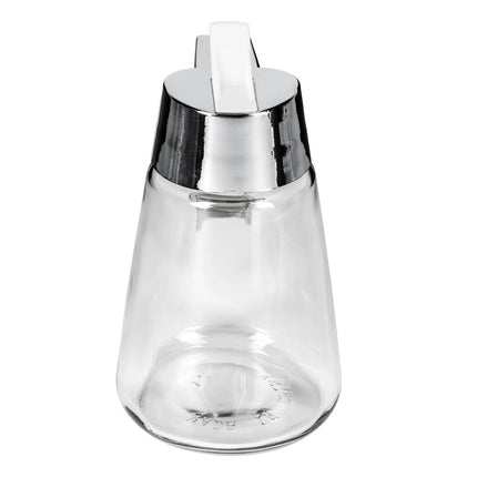Bình Đựng Syrup Chống Nhỏ Giọt Tablecraft 1271 Hình Trụ 355 ml - Thủy Tinh, Nắp ABS Mạ Chrome
