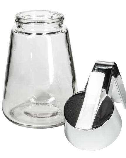 Bình Đựng Syrup Chống Nhỏ Giọt Tablecraft 1271 Hình Trụ 355 ml - Thủy Tinh, Nắp ABS Mạ Chrome