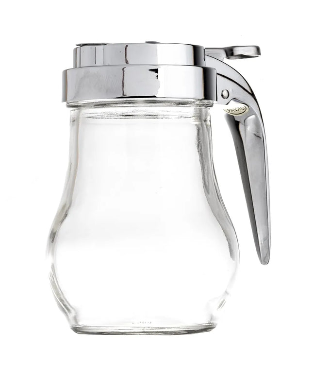 Bình Đựng Syrup Chống Nhỏ Giọt Tablecraft 406 Hình Giọt Nước 177 ml - Thủy Tinh, Nắp Mạ Chrome