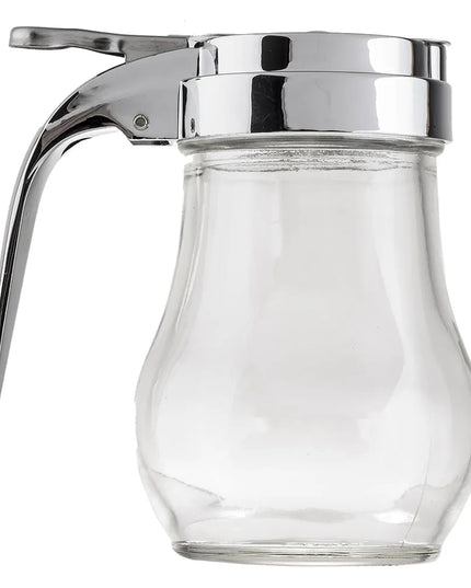 Bình Đựng Syrup Chống Nhỏ Giọt Tablecraft 406 Hình Giọt Nước 177 ml - Thủy Tinh, Nắp Mạ Chrome