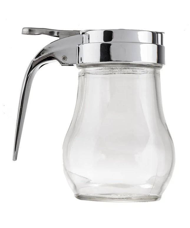 Bình Đựng Syrup Chống Nhỏ Giọt Tablecraft 406 Hình Giọt Nước 177 ml - Thủy Tinh, Nắp Mạ Chrome