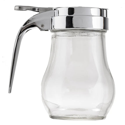 Bình Đựng Syrup Chống Nhỏ Giọt Tablecraft 406 Hình Giọt Nước 177 ml - Thủy Tinh, Nắp Mạ Chrome