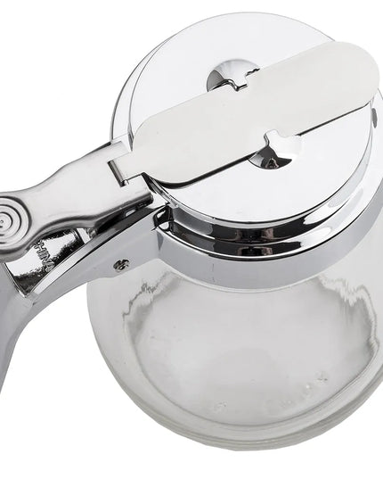 Bình Đựng Syrup Chống Nhỏ Giọt Tablecraft 406 Hình Giọt Nước 177 ml - Thủy Tinh, Nắp Mạ Chrome