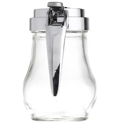Bình Đựng Syrup Chống Nhỏ Giọt Tablecraft 406 Hình Giọt Nước 177 ml - Thủy Tinh, Nắp Mạ Chrome
